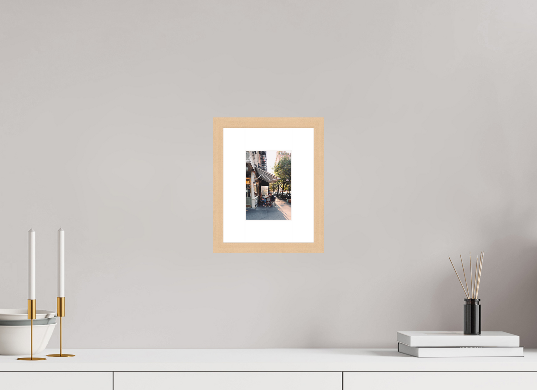4 x 6″, Natural Frame, Museum Glass, Hahn Rag TEST