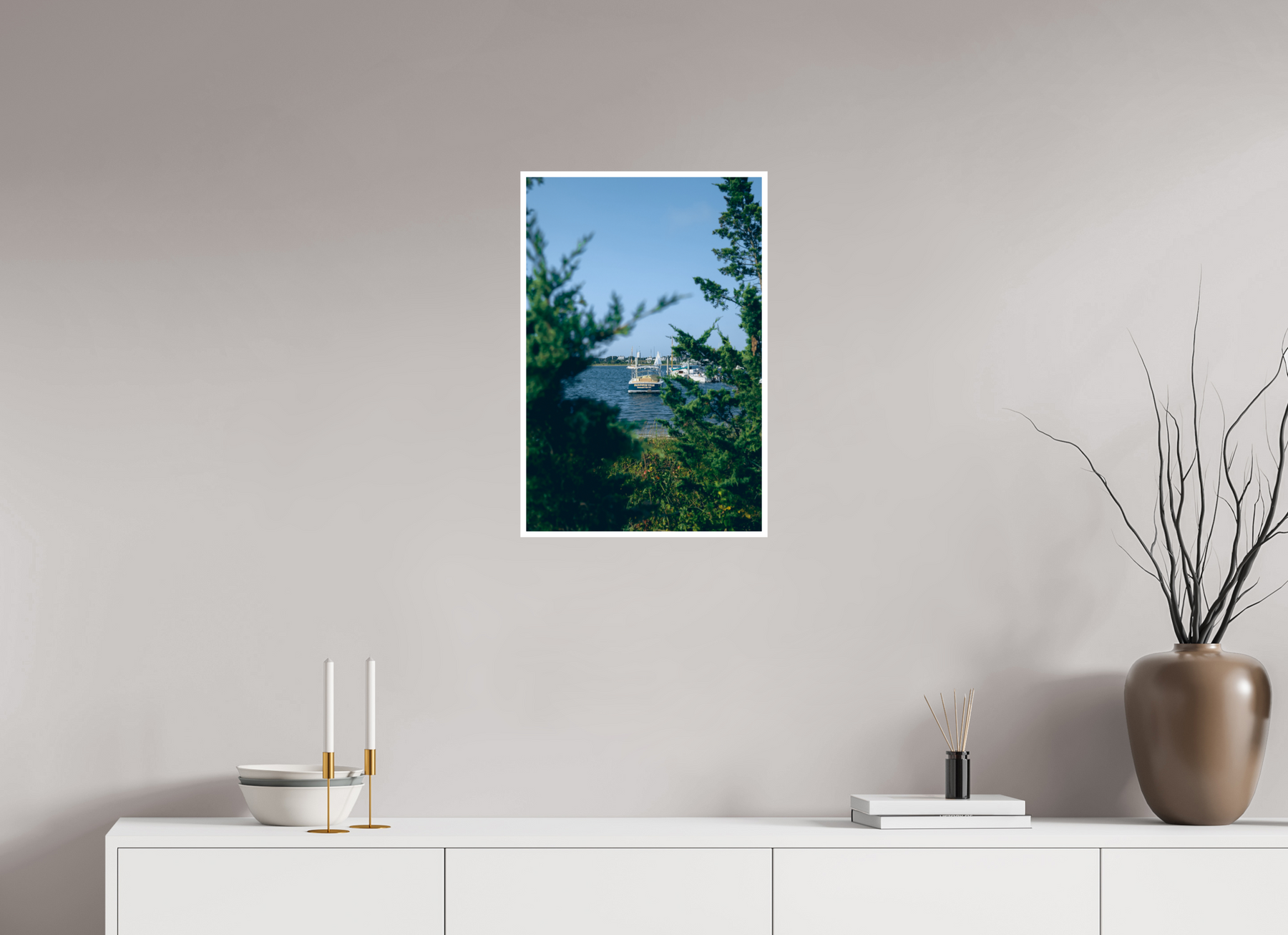 16 x 24″, Print Only, 1 4 inch motif Mv boat