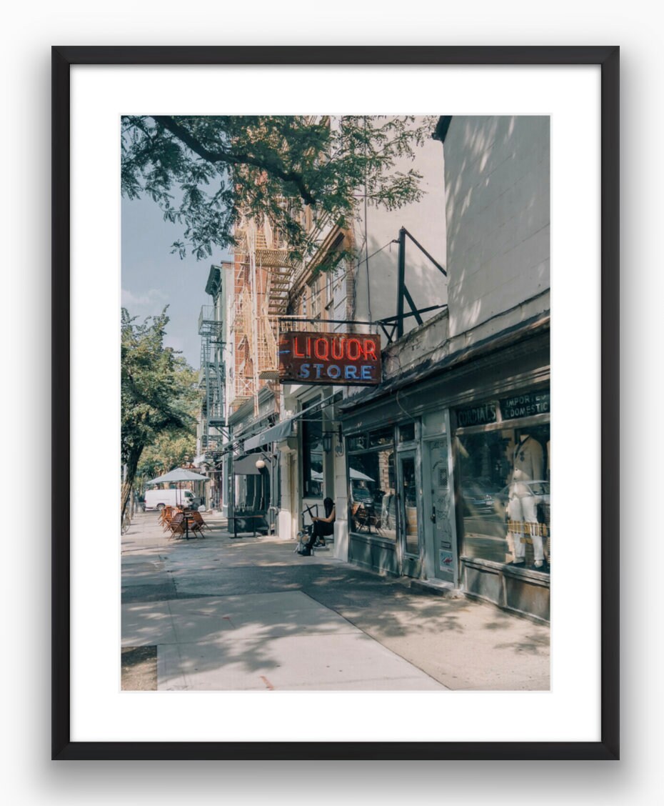 New York City Liquors - Framed or Print Only