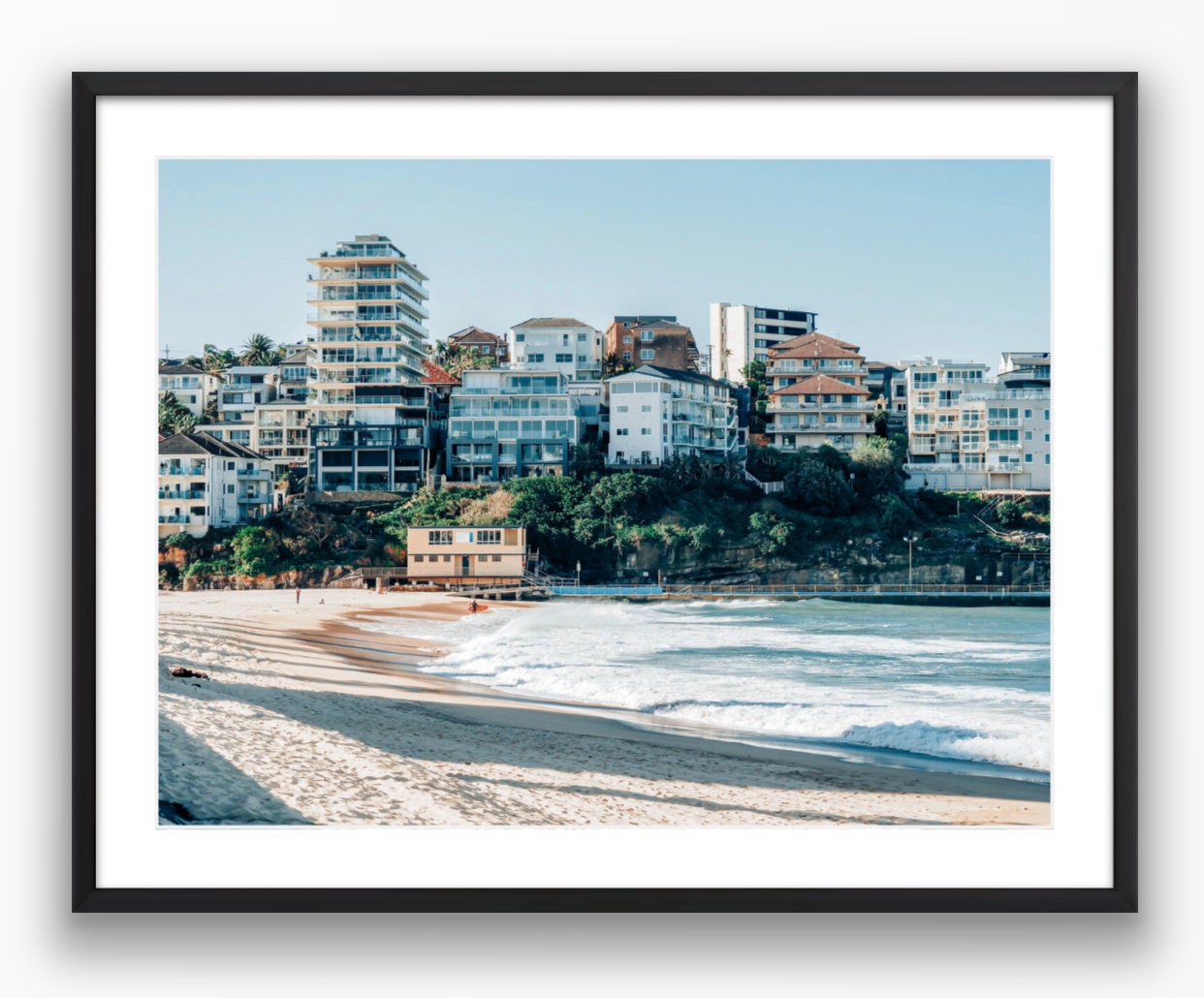 Sydney's Homes of Manly Beach Photograph - Framed or Print Only