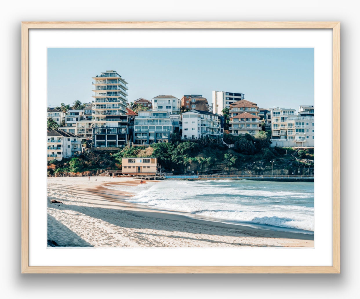 Sydney's Homes of Manly Beach Photograph - Framed or Print Only