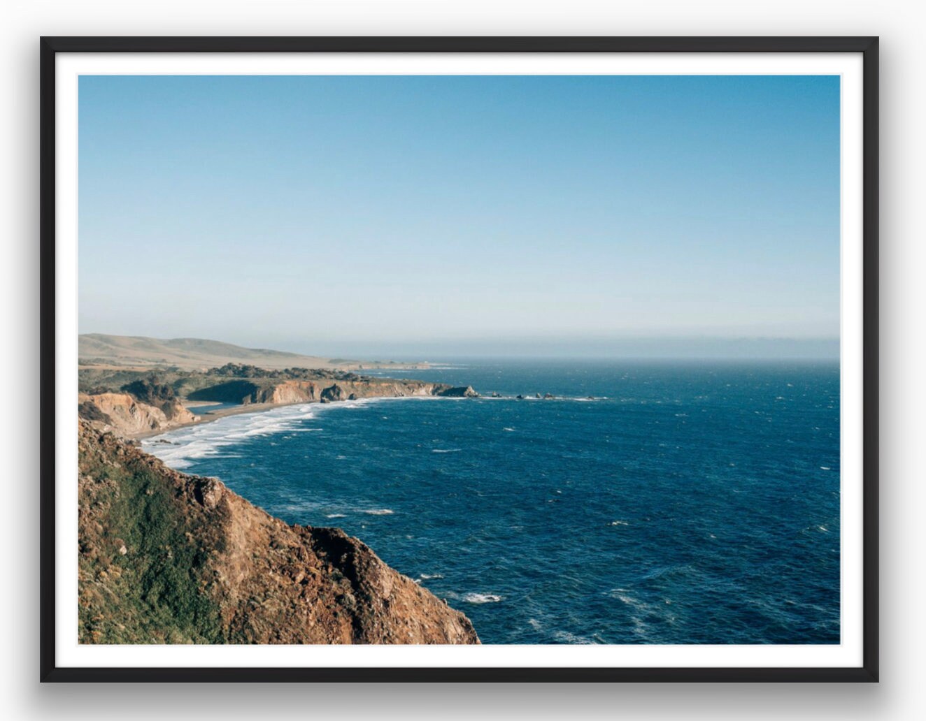 California Coast at Dusk - Framed or Print Only