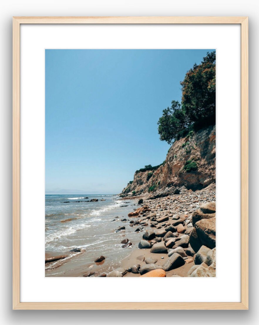 Santa Barbara Cliffs Photograph - Framed or Print Only