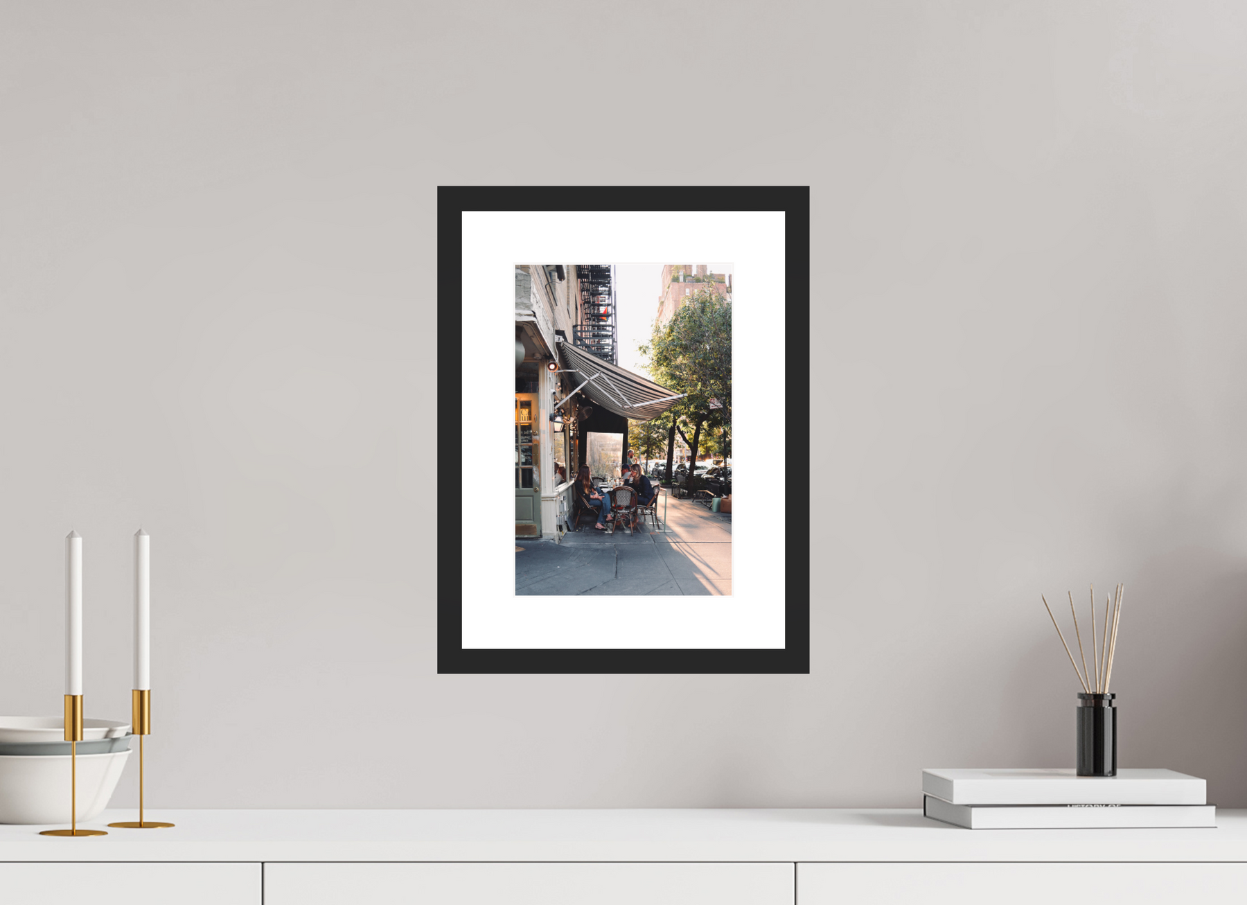 8 x 12″, Black Frame, Museum Glass, Hahn Photo Rag TEST