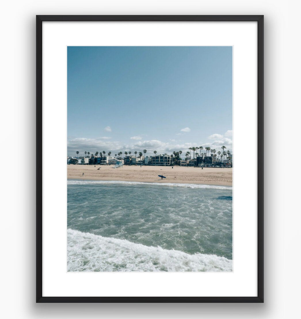 Venice Beach California Surfer Photograph - Print Only or Framed