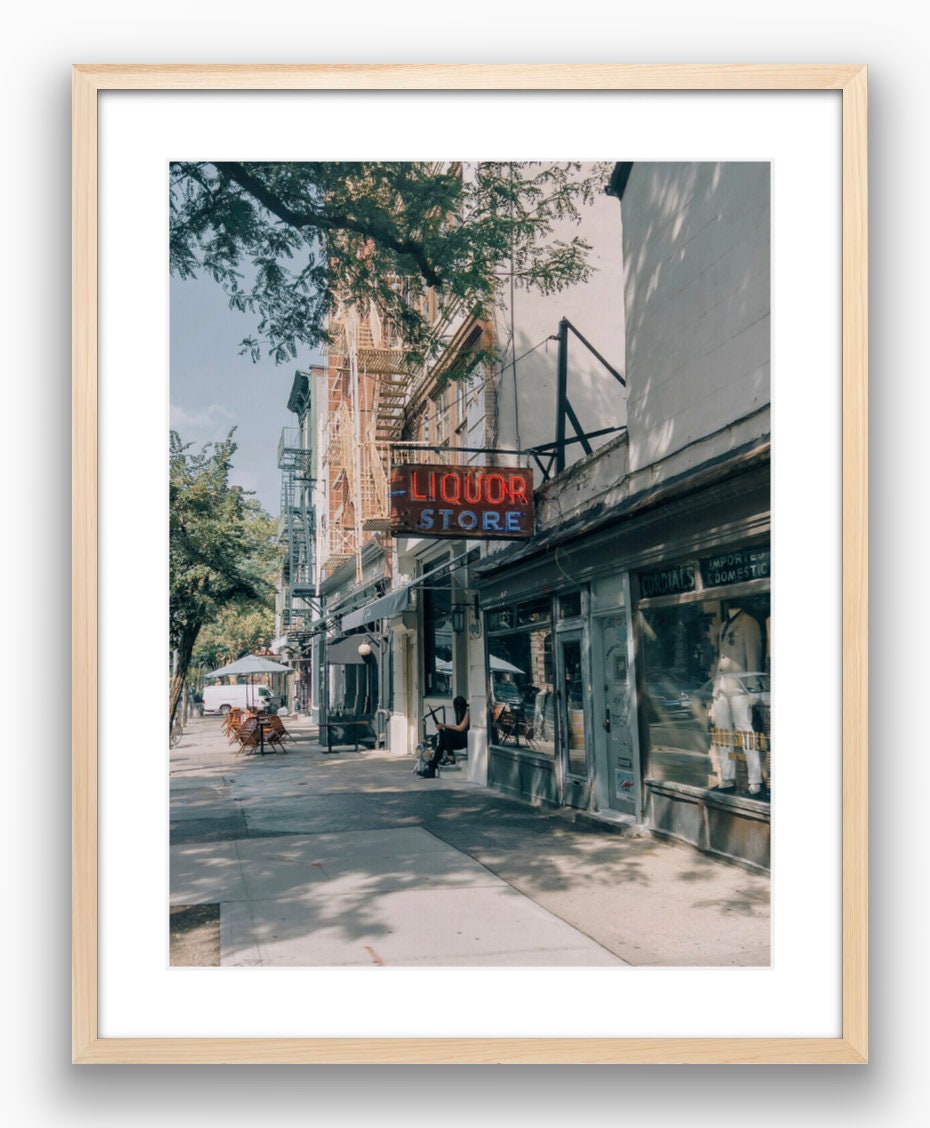 New York City Liquors - Framed or Print Only