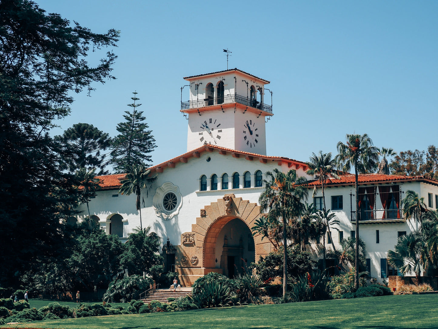 Santa Barbara Courthouse Landscape Photograph - Print Only or Framed