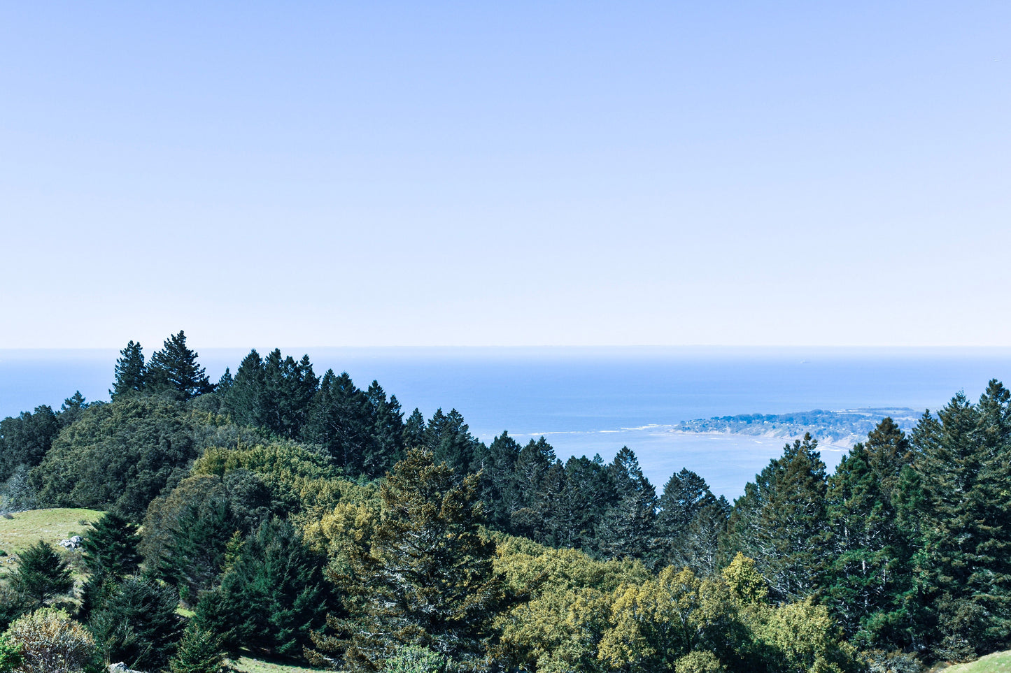 Stinson Beach from Mt. Tamalpais Peak Photograph - Print Only or Framed