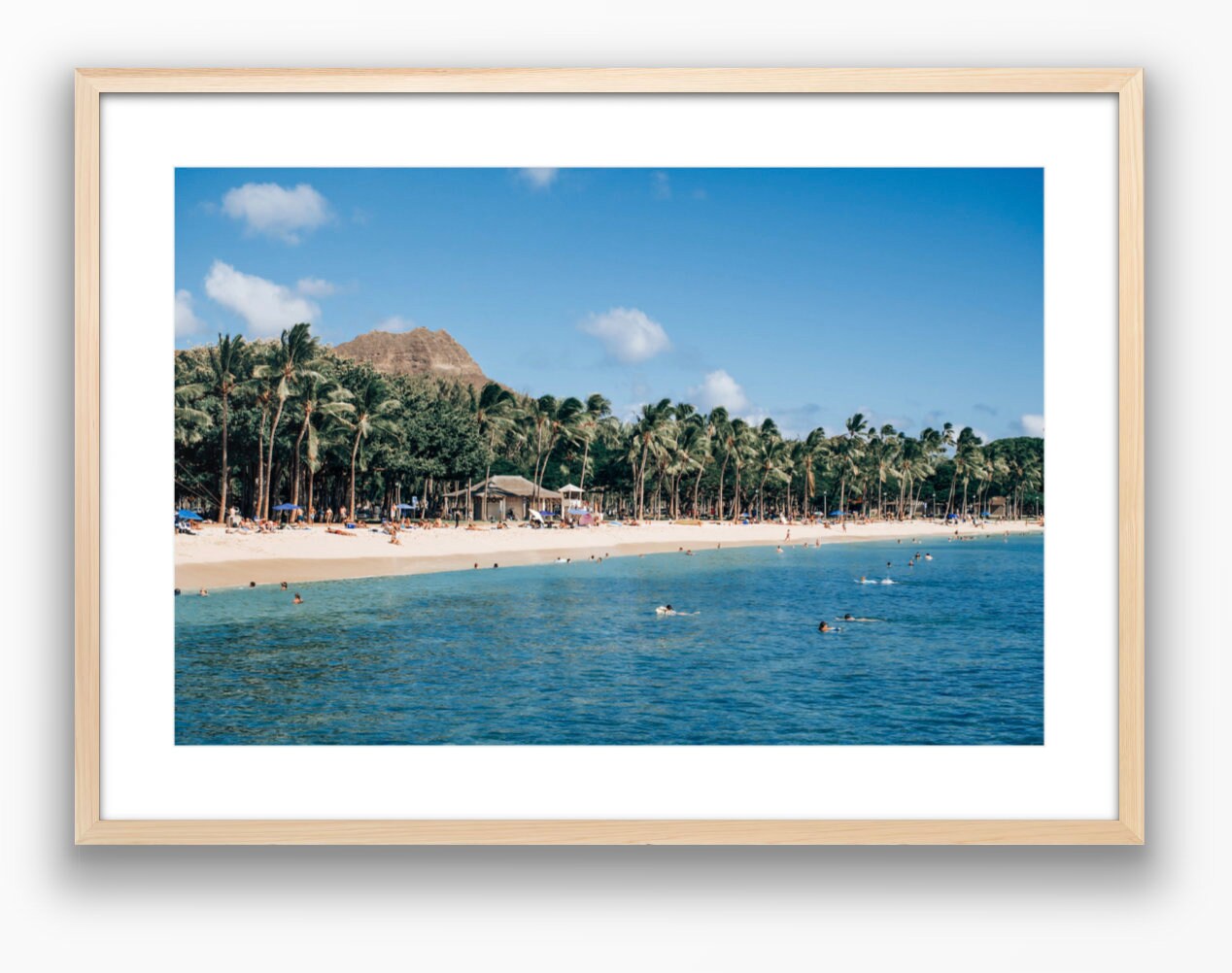 Honolulu's Waikiki Beach Photograph - Print Only or Framed