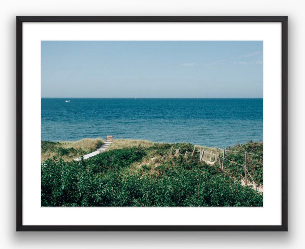 Nantucket Steps Beach Bluffs Photograph - Framed or Print Only