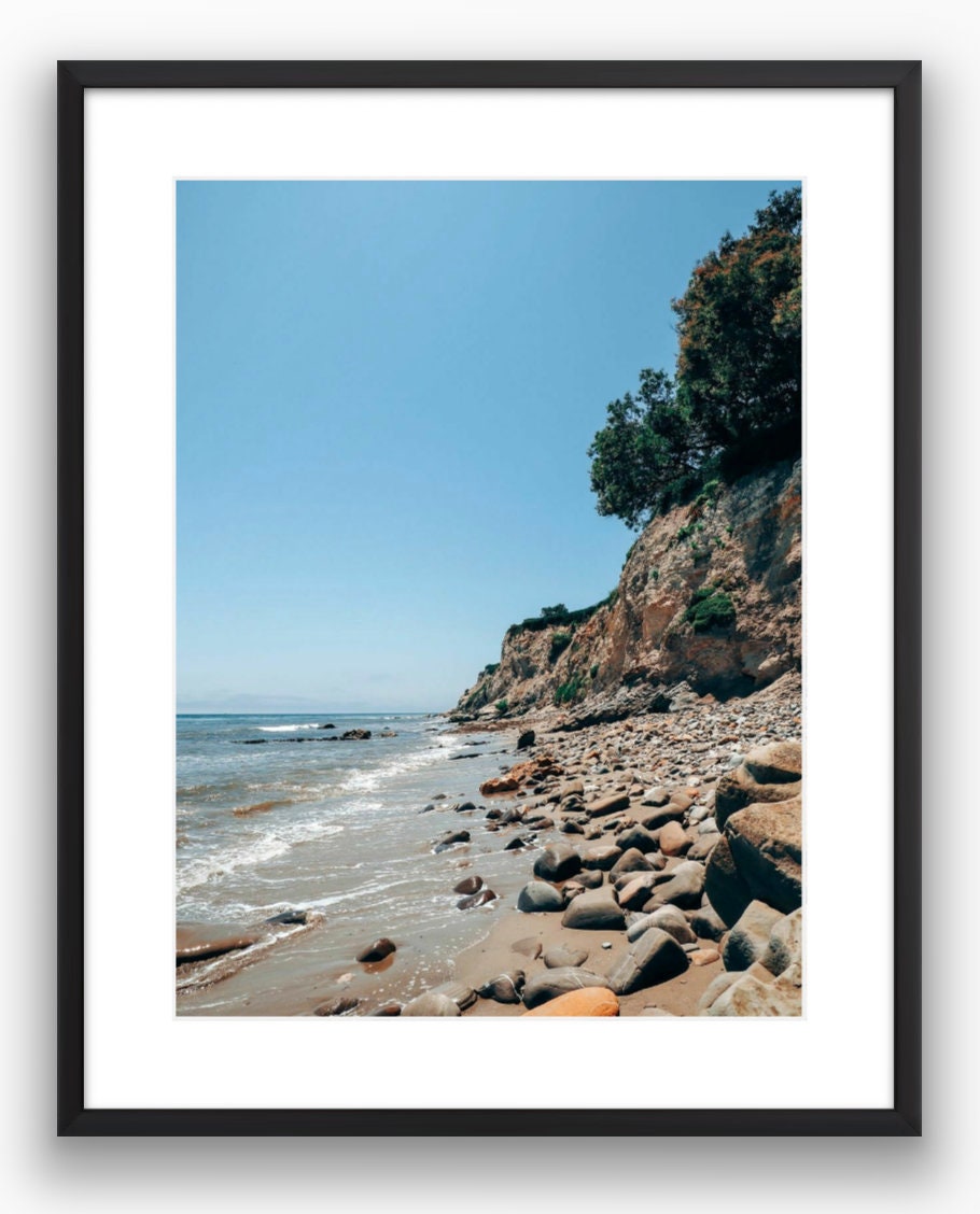 Santa Barbara Cliffs Photograph - Framed or Print Only