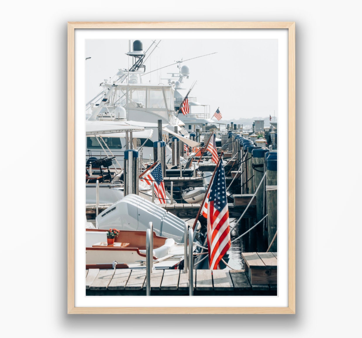 Nantucket American Harbor Photograph- Framed or Print Only