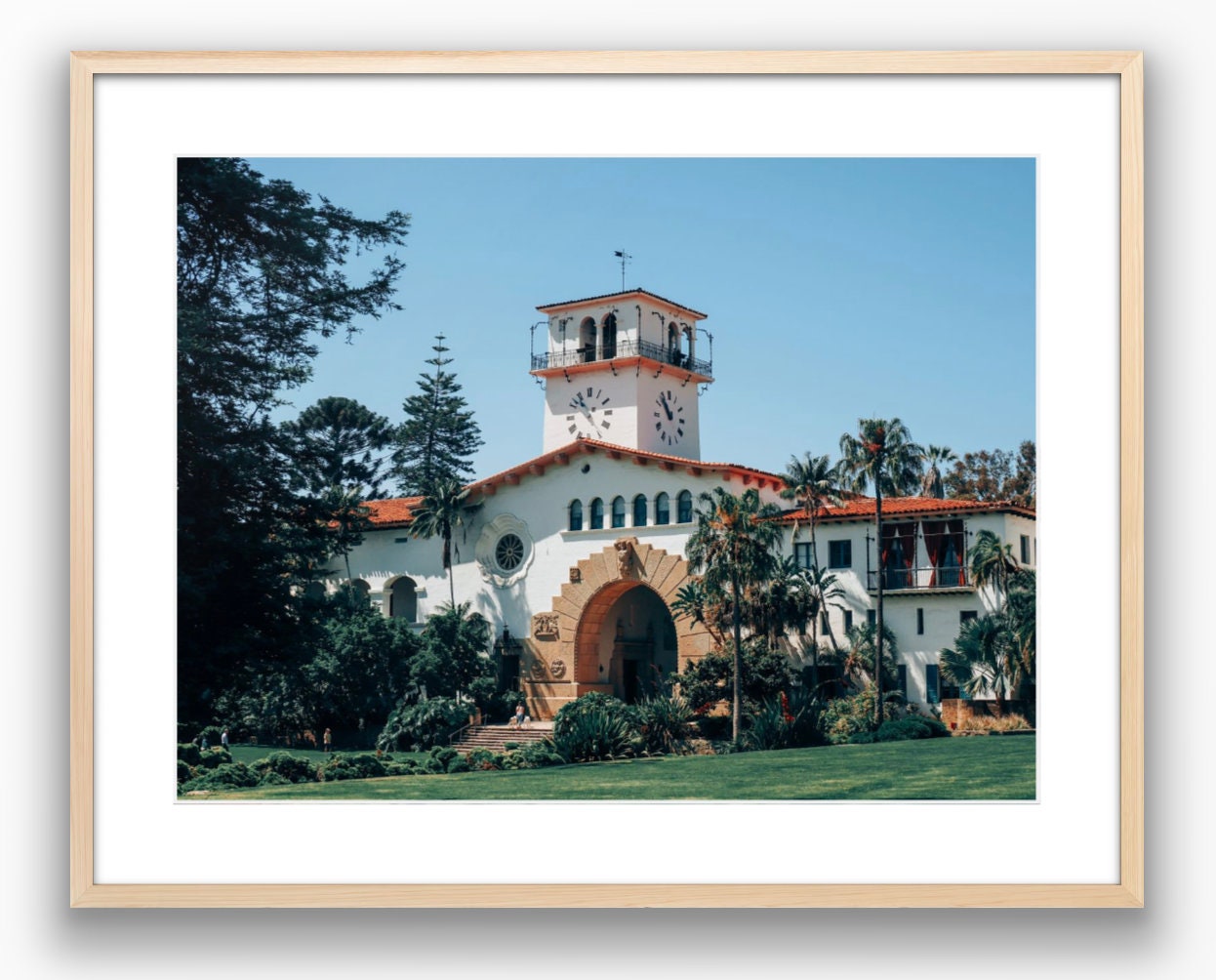 Santa Barbara Courthouse Landscape Photograph - Print Only or Framed