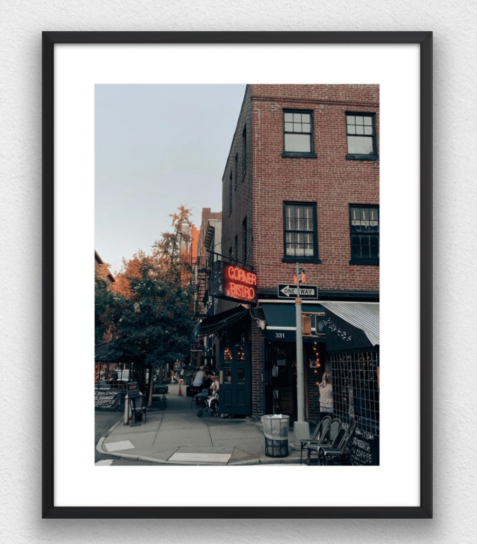 West Village Nights, Corner Bistro Photograph - Print Only or Framed