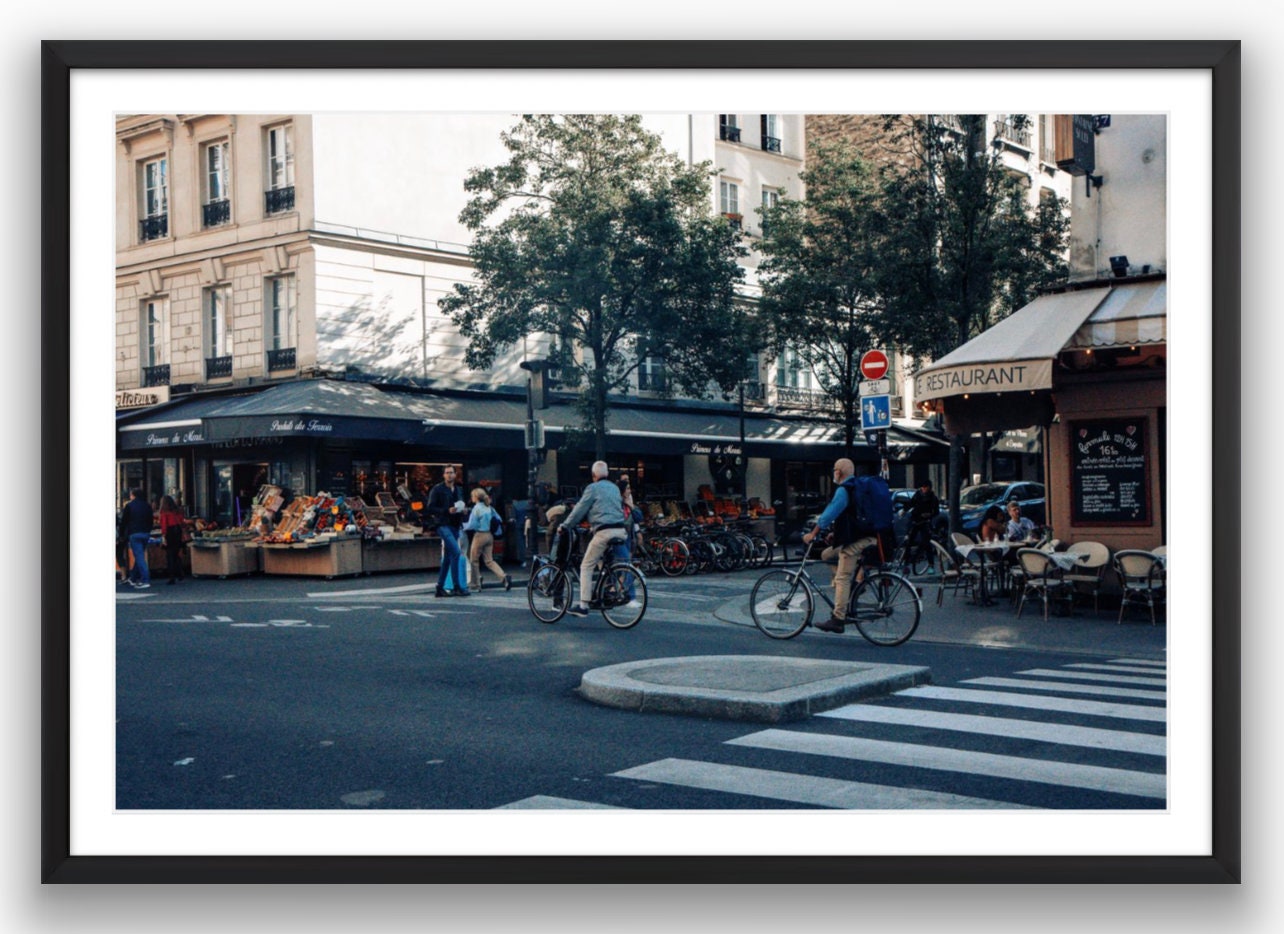 A Sunday Scene in Paris - Framed or Print Only