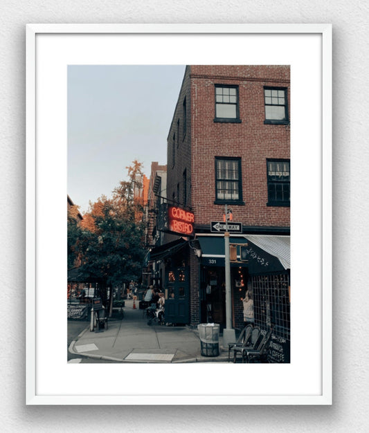 West Village Nights, Corner Bistro Photograph - Print Only or Framed