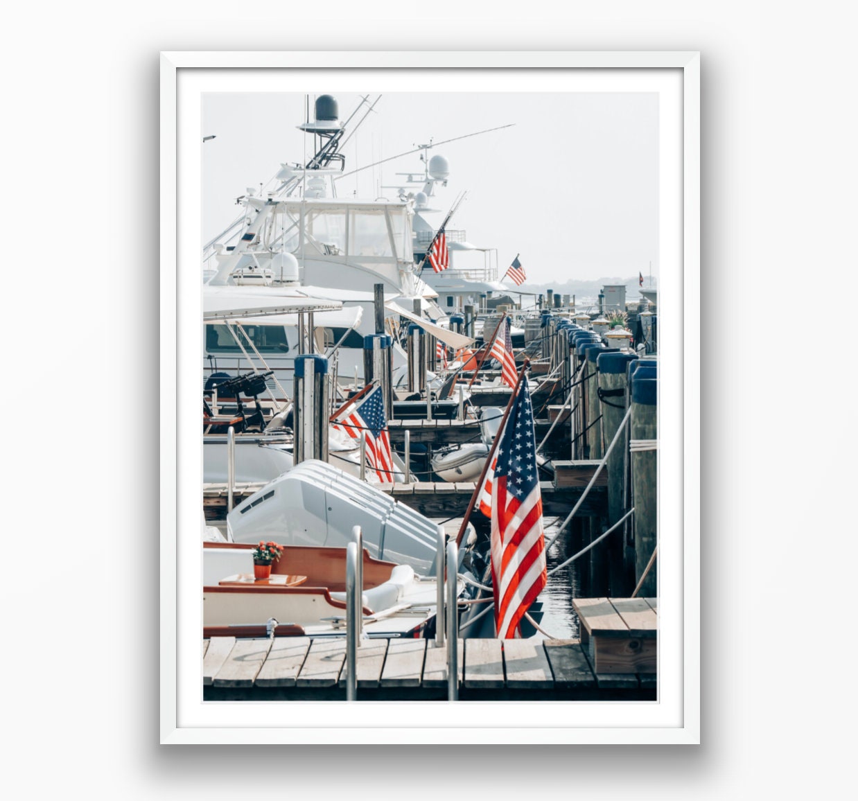 Nantucket American Harbor Photograph- Framed or Print Only