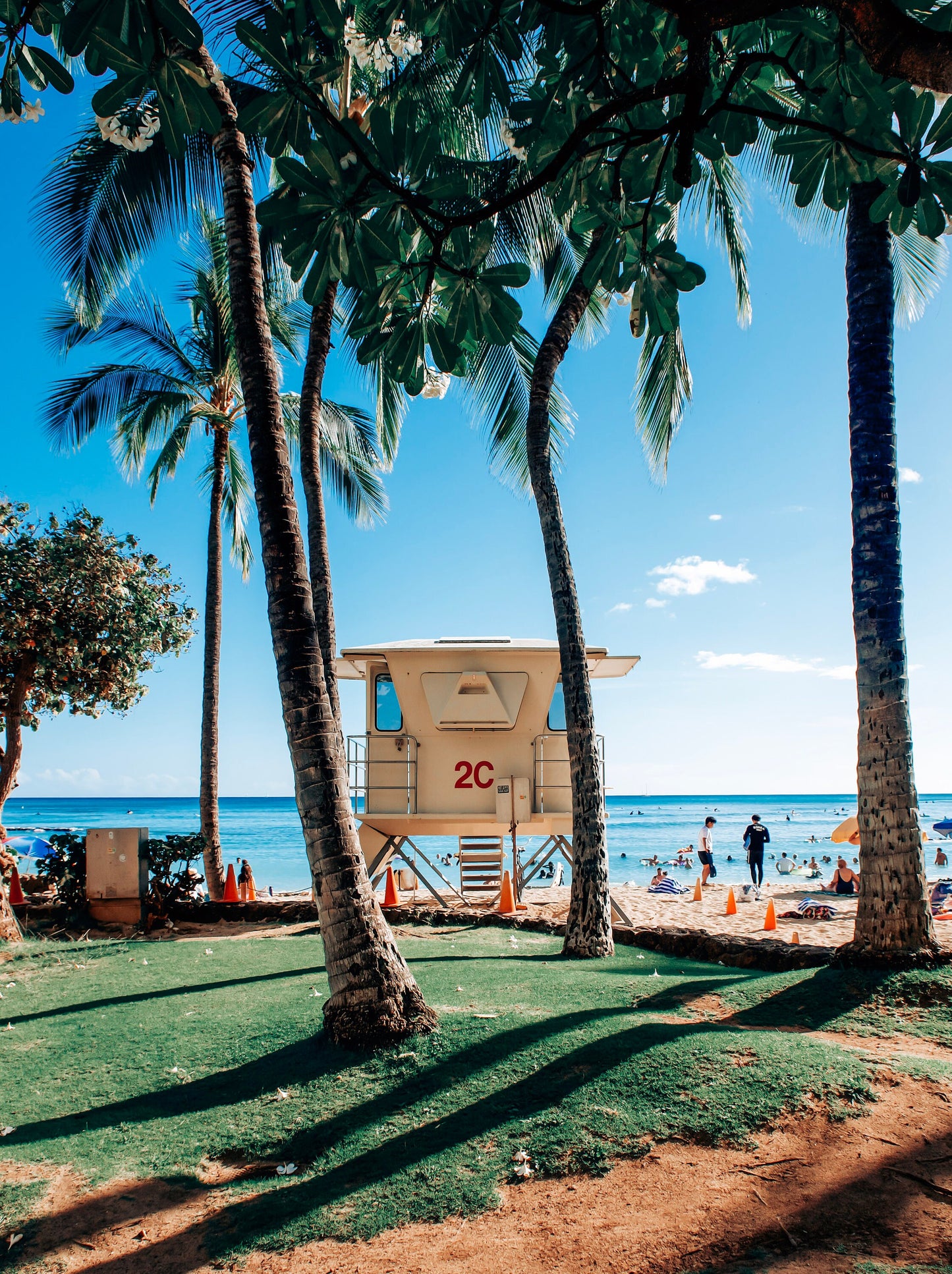 Hawaii Lifeguard Stand at Waikiki II Photograph - Print Only or Framed