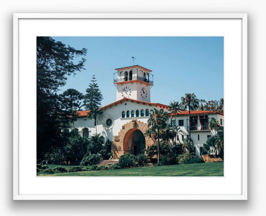 Santa Barbara Courthouse Landscape Photograph - Print Only or Framed