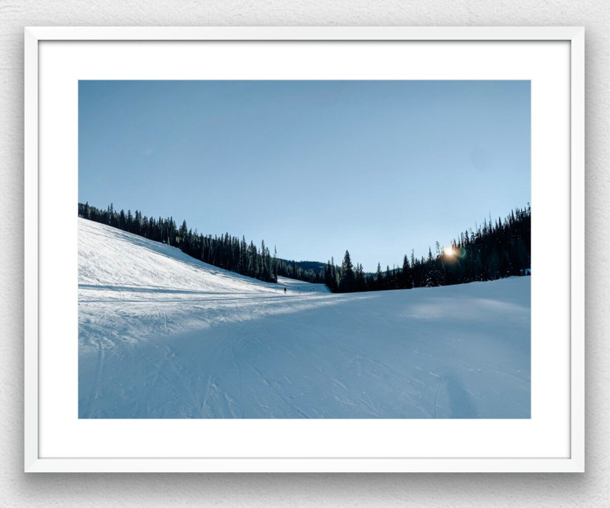 Big Sky Skiing Landscape Photograph - Print Only or Framed