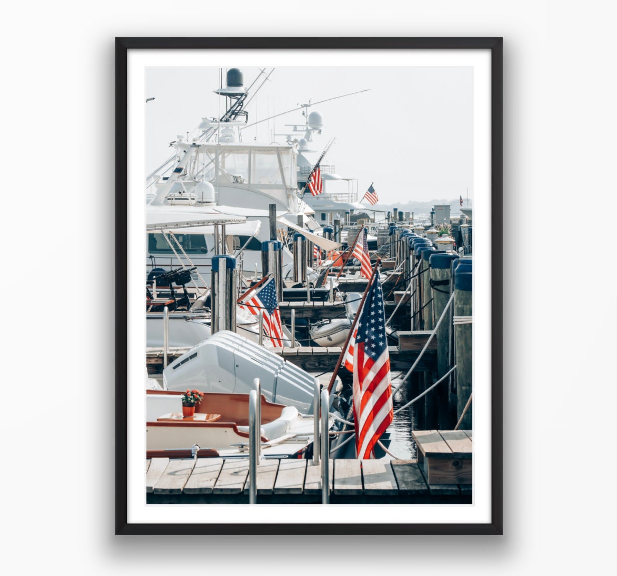 Nantucket American Harbor Photograph- Framed or Print Only