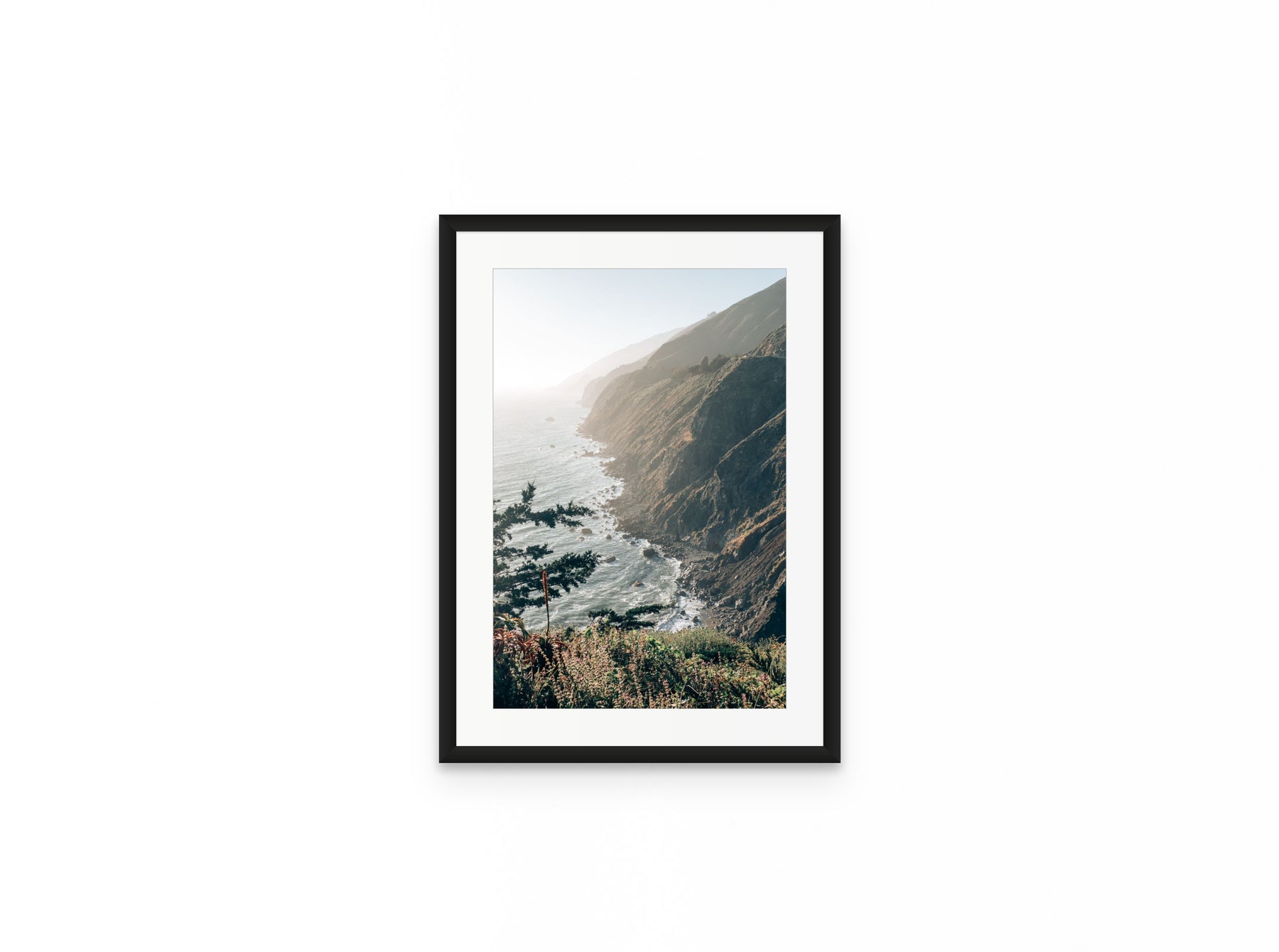 Big Sur Coast, 12×18 in black frame