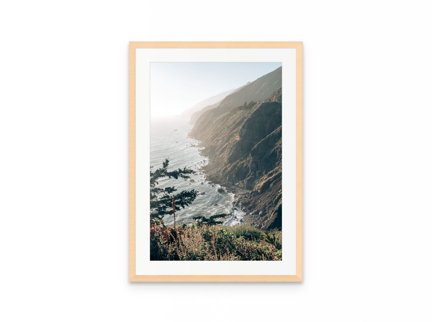 Big Sur Coast, 16×24 in natural frame