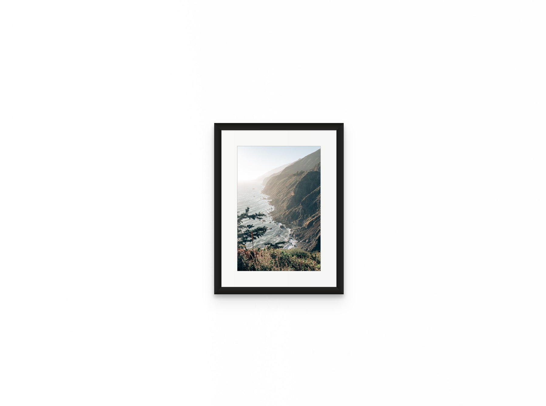 Big Sur Coast, 8×12 in black frame