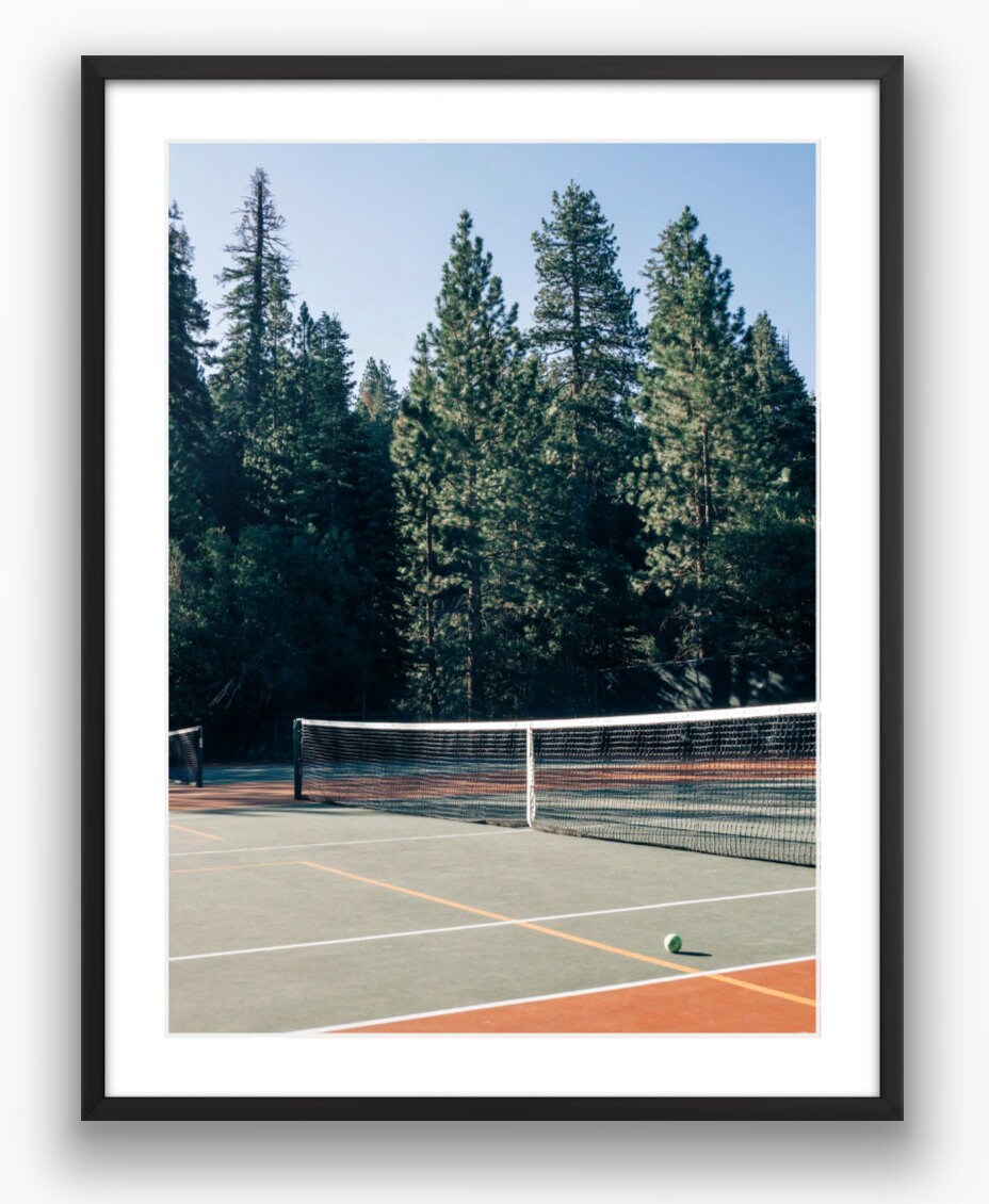 Lake Tahoe Tennis Photograph - Print Only or Framed