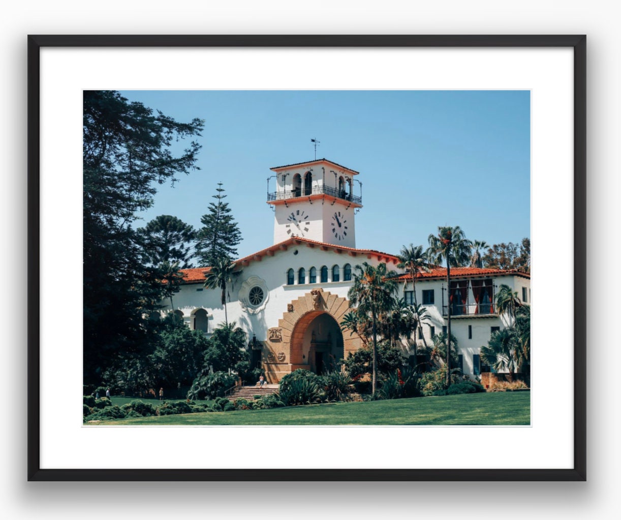 Santa Barbara Courthouse Landscape Photograph - Print Only or Framed