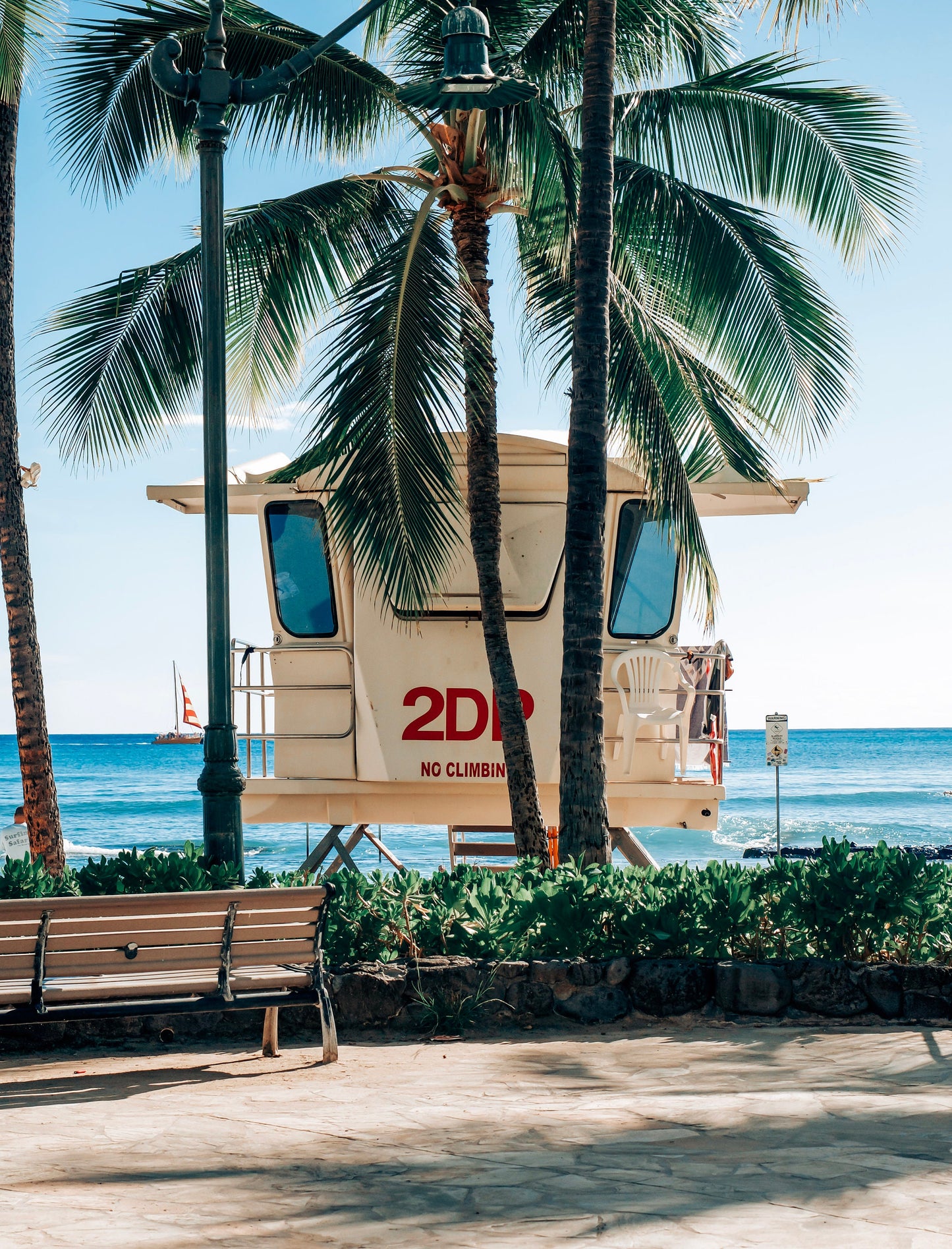 Hawaii Lifeguard Stand at Waikiki Photograph - Print Only or Framed