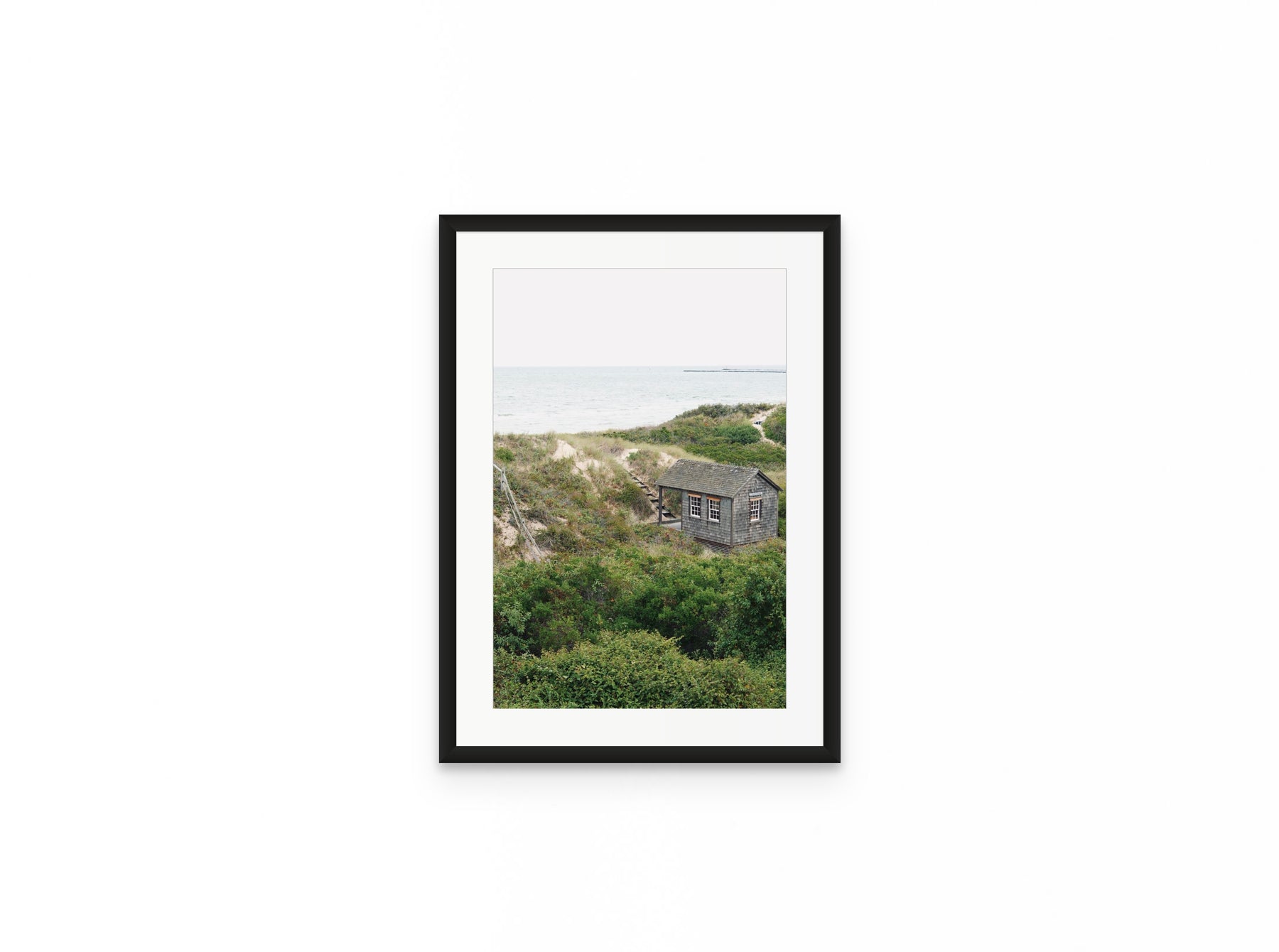 Dune Shack, 12×18 in black frame