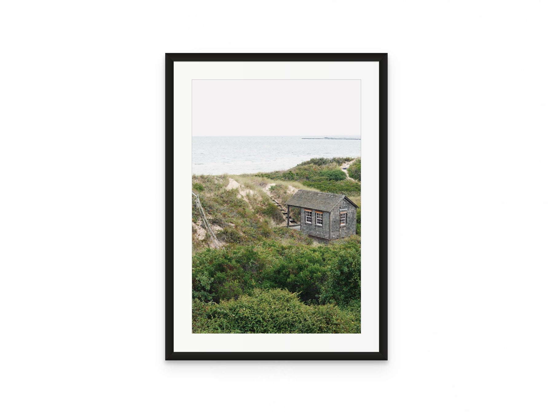 Dune Shack, 16×24 in black frame