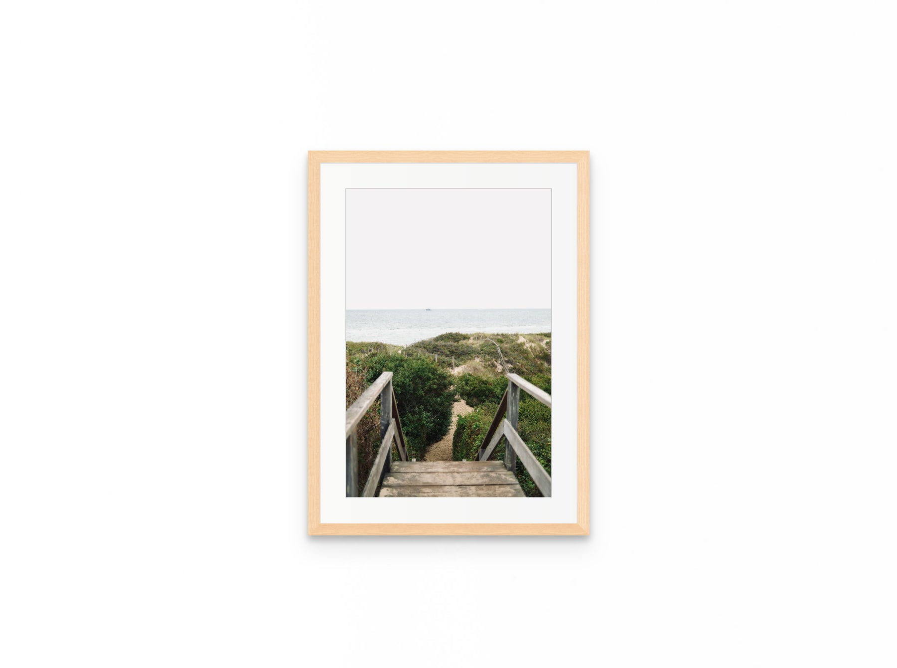 Dune Stairs, 12×18 in natural frame