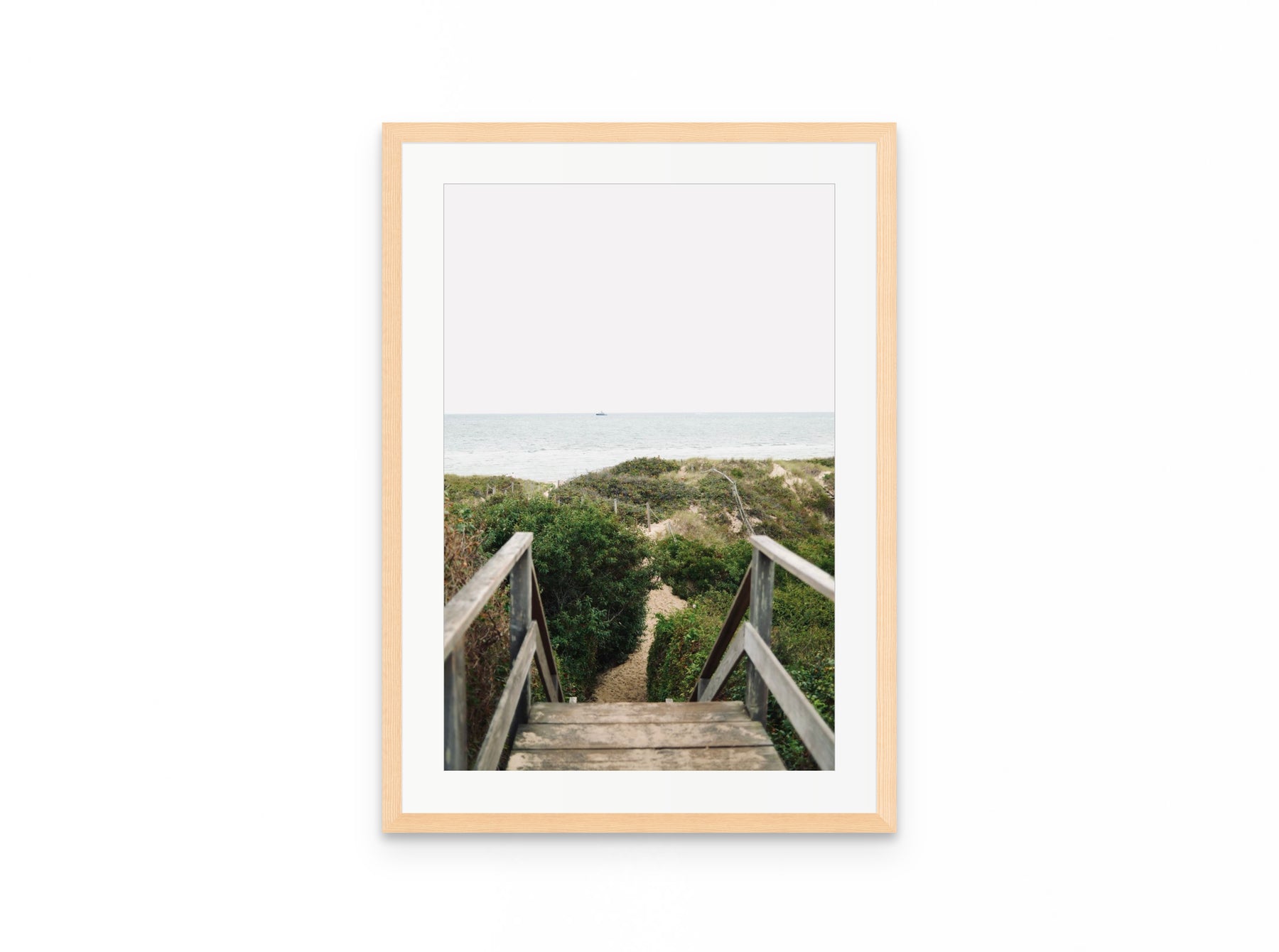 Dune Stairs, 16×24 in natural frame