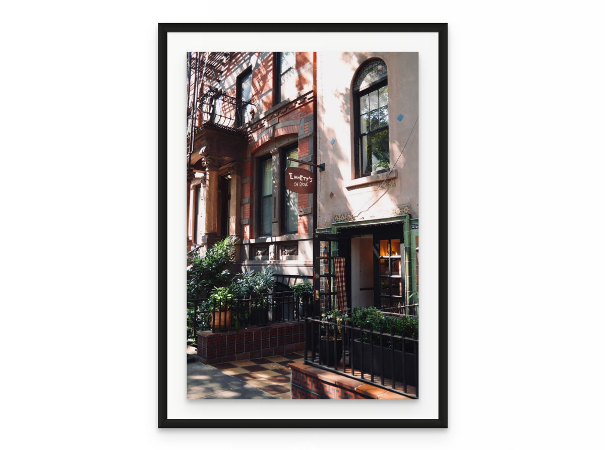 Emmetts On Grove, 20×30 in black frame