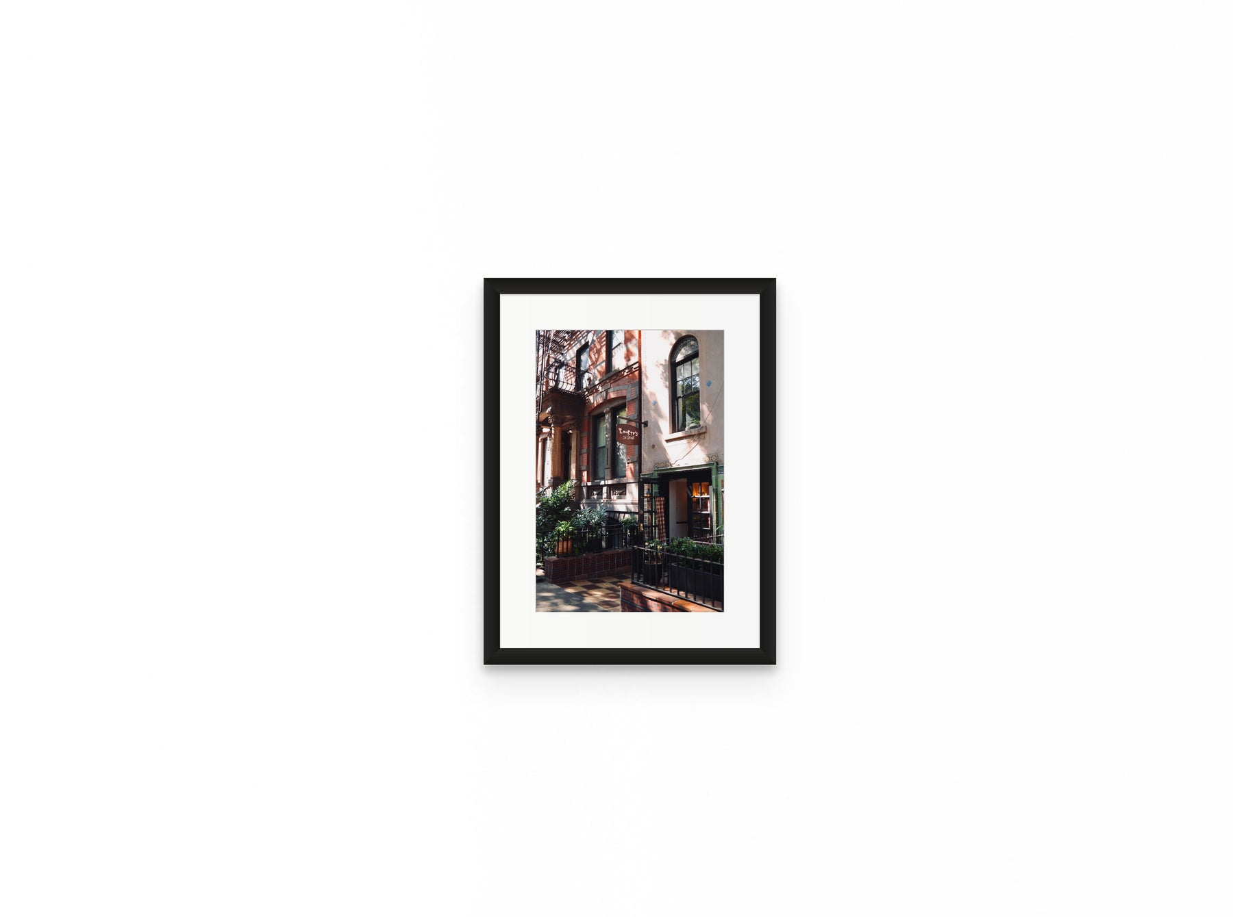 Emmetts On Grove, 8×12 in black frame