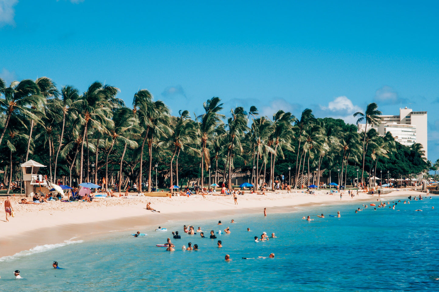 Honolulu's Waikiki Beach Photograph - Print Only or Framed