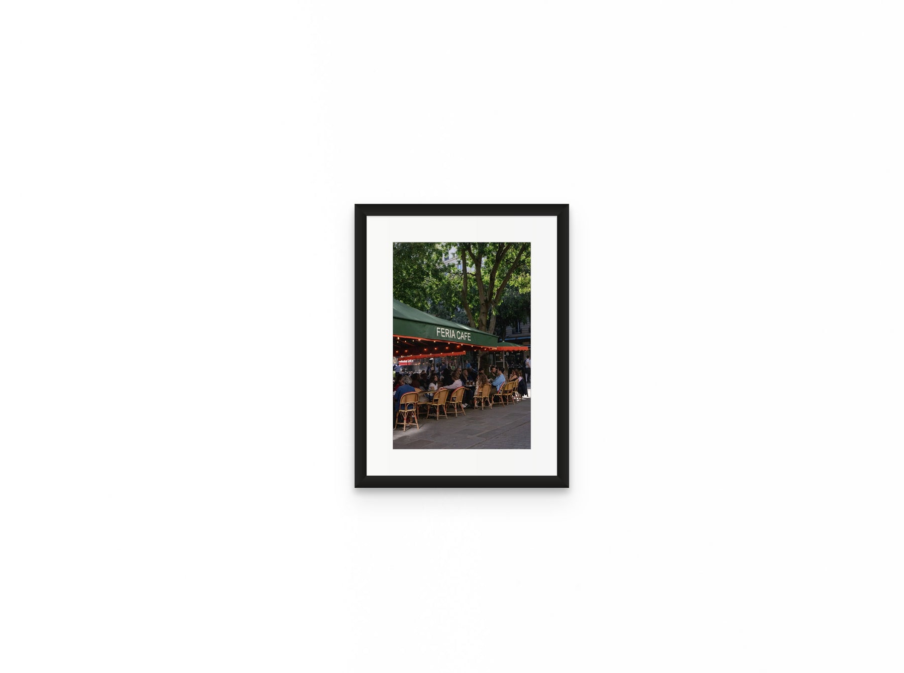 Feria Cafe Paris, 8×12 in black frame