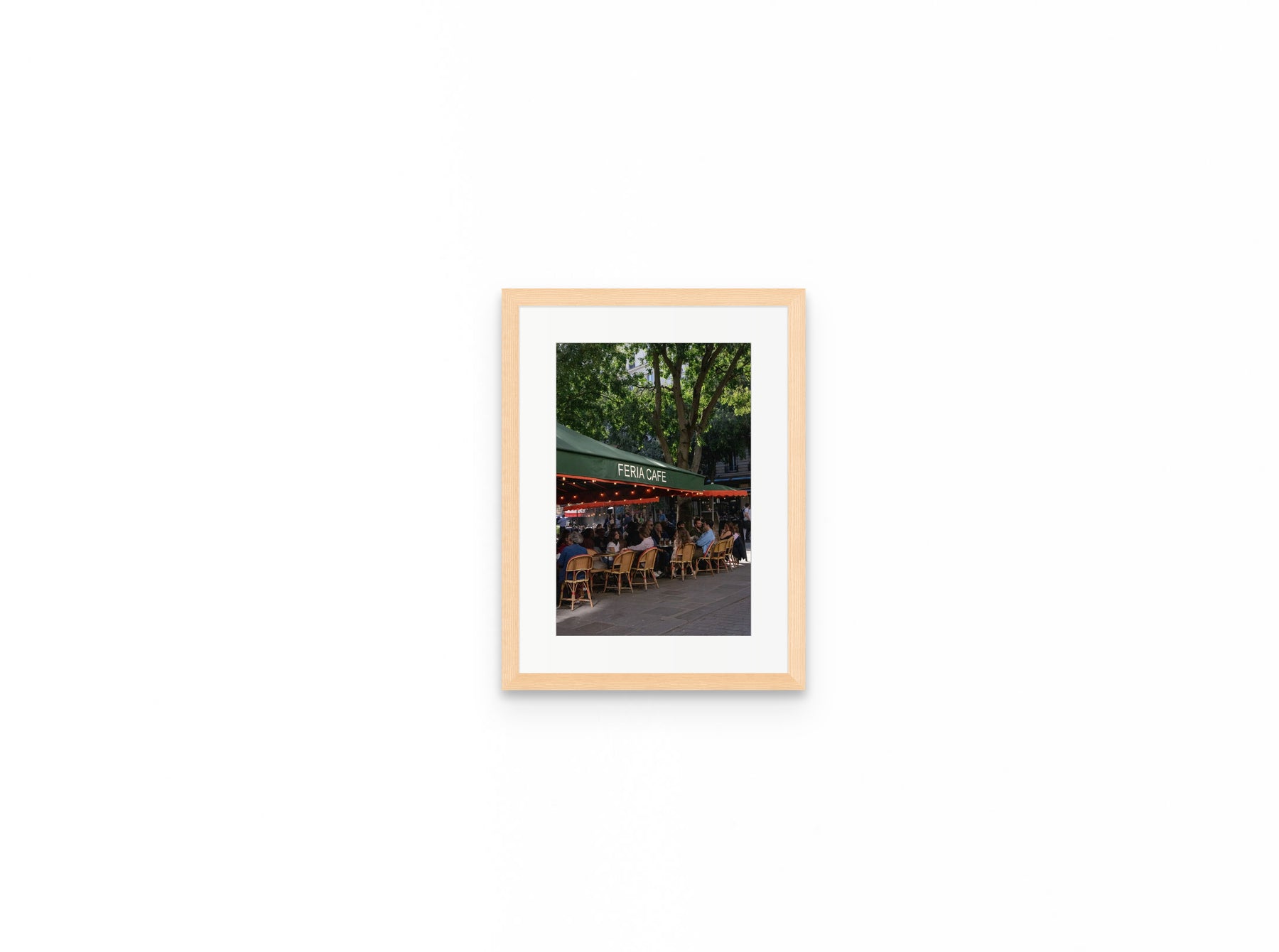 Feria Cafe Paris, 8×12 in natural frame