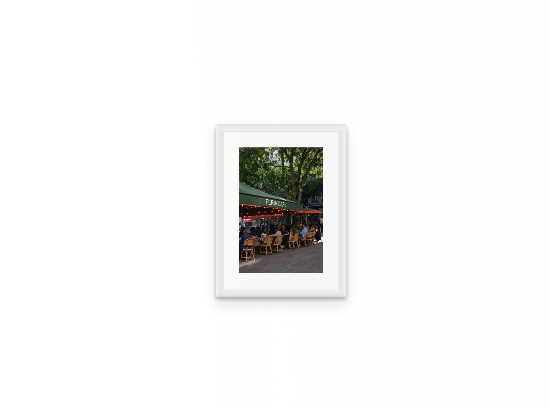 Feria Cafe Paris, 8×12 in white frame