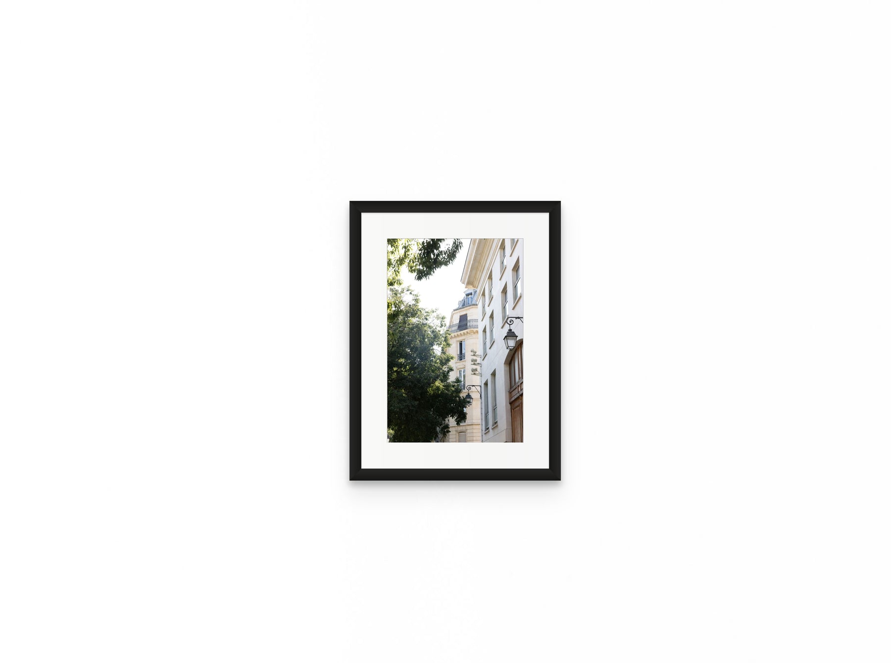 Haussmann Lanterns, 8×12 in black frame
