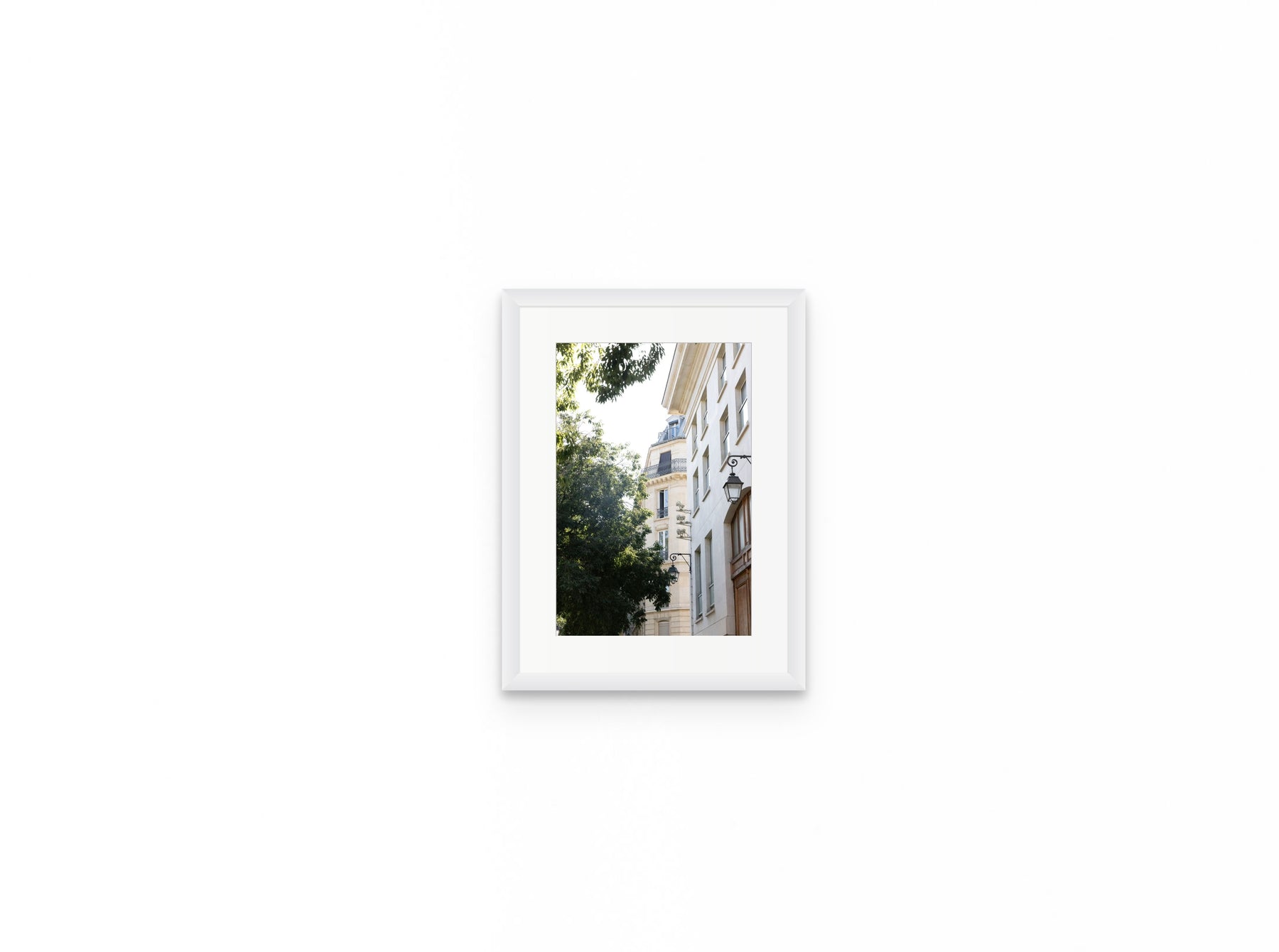 Haussmann Lanterns, 8×12 in white frame