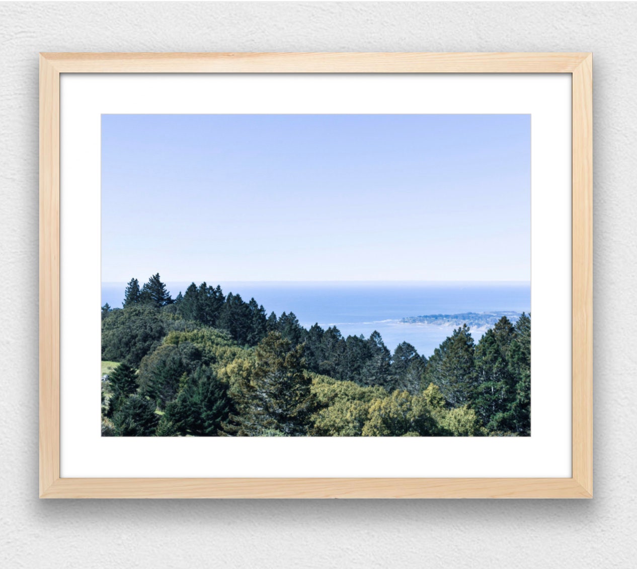 Stinson Beach from Mt. Tamalpais Peak Photograph - Print Only or Framed