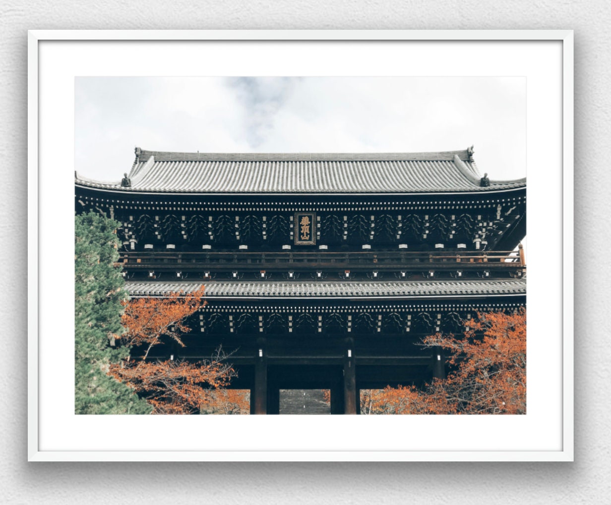 Japanese Temple in Kyoto Photograph - Print Only or Framed