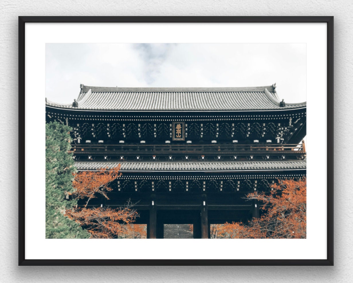 Japanese Temple in Kyoto Photograph - Print Only or Framed