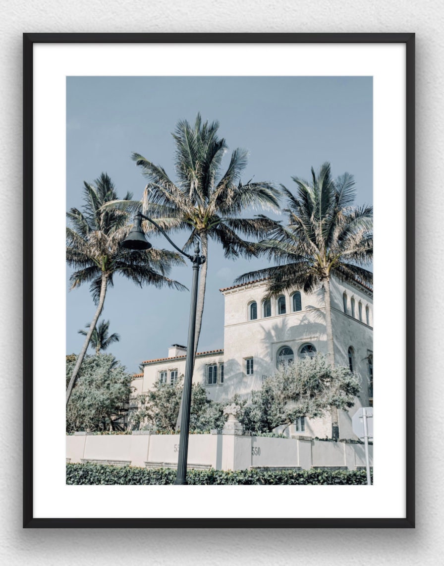 Promenade Palm Beach Photograph - Print Only or Framed