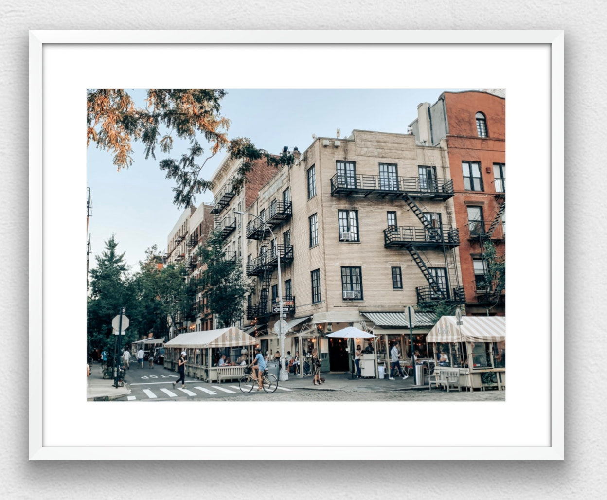 West Village Nights, Cafe Cluny Landscape Photograph - Print Only or Framed