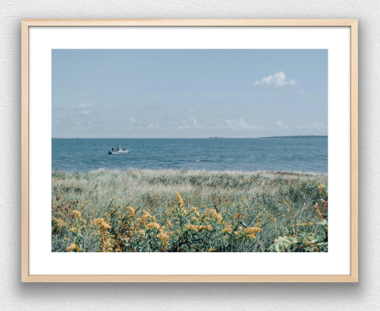 Martha's Vineyard Boat & Bluff Photograph - Print Only or Framed