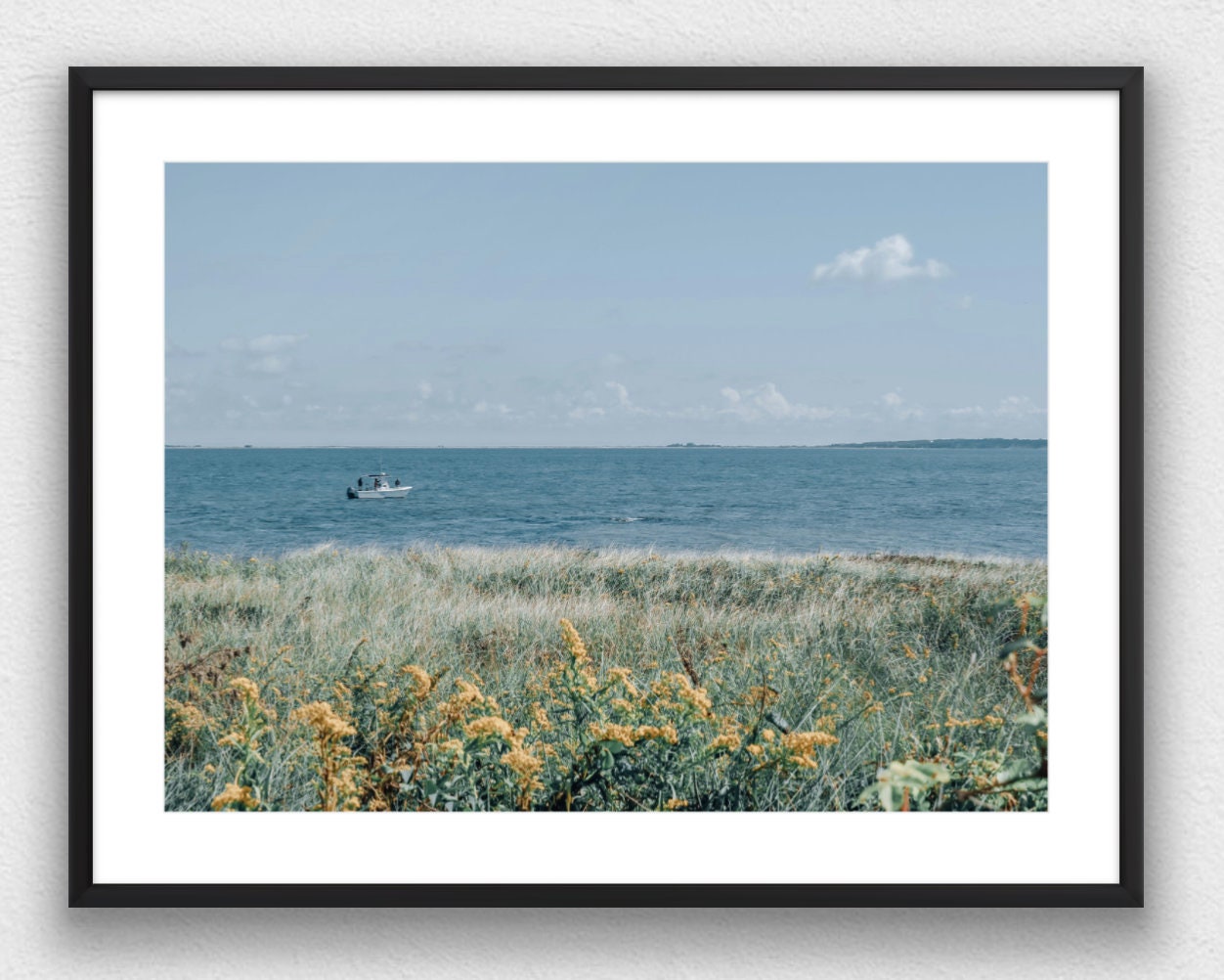 Martha's Vineyard Boat & Bluff Photograph - Print Only or Framed